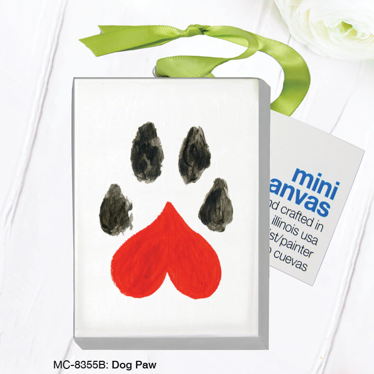 Dog Paw, Mini Canvas (MC-8355B) - Arte House
