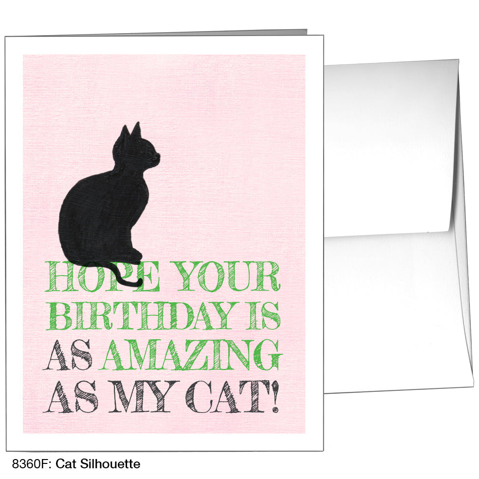 Cat Silhouette, Greeting Card (8360F) - Arte House