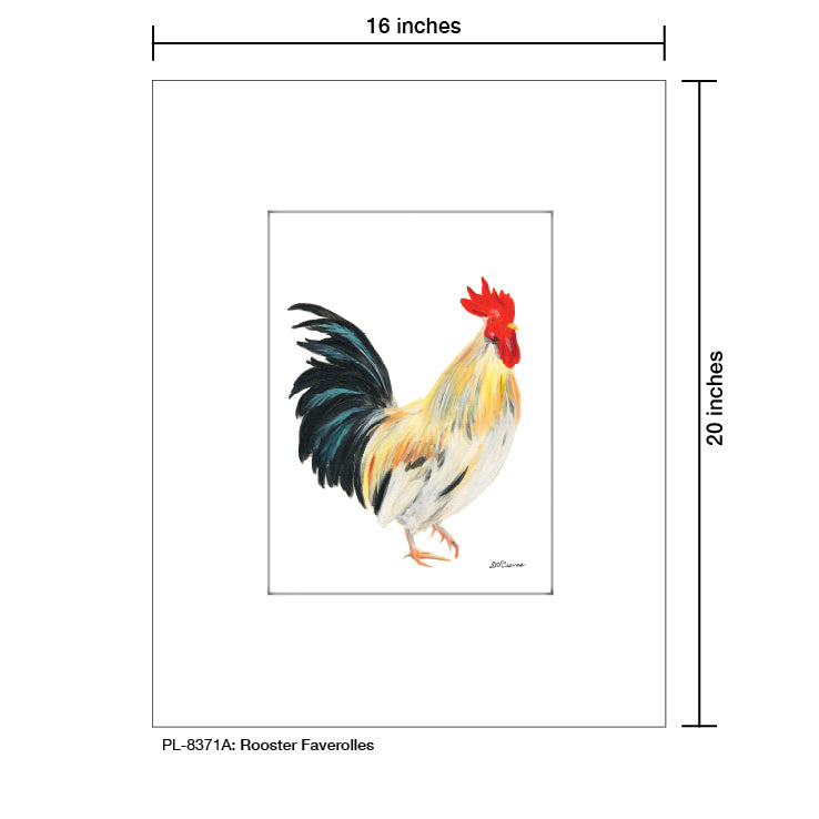 Rooster Faverolles, Print (#8371A) - Arte House