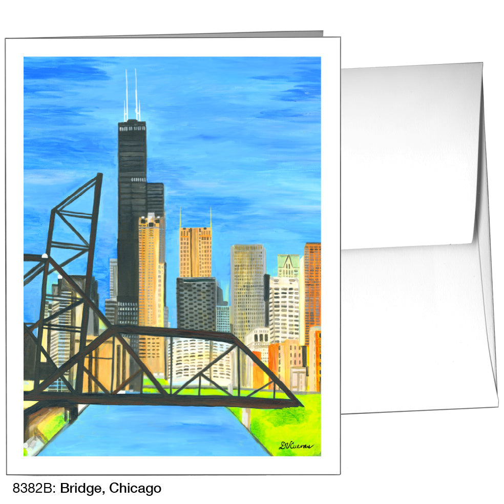 Bridge, Chicago, Greeting Card (8382B) - Arte House