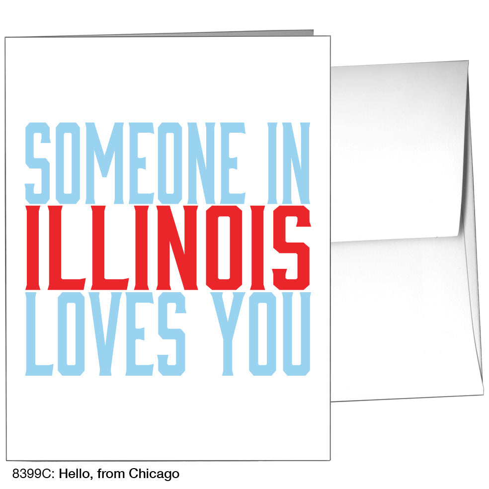 Hello, from Chicago, Greeting Card (8399C)