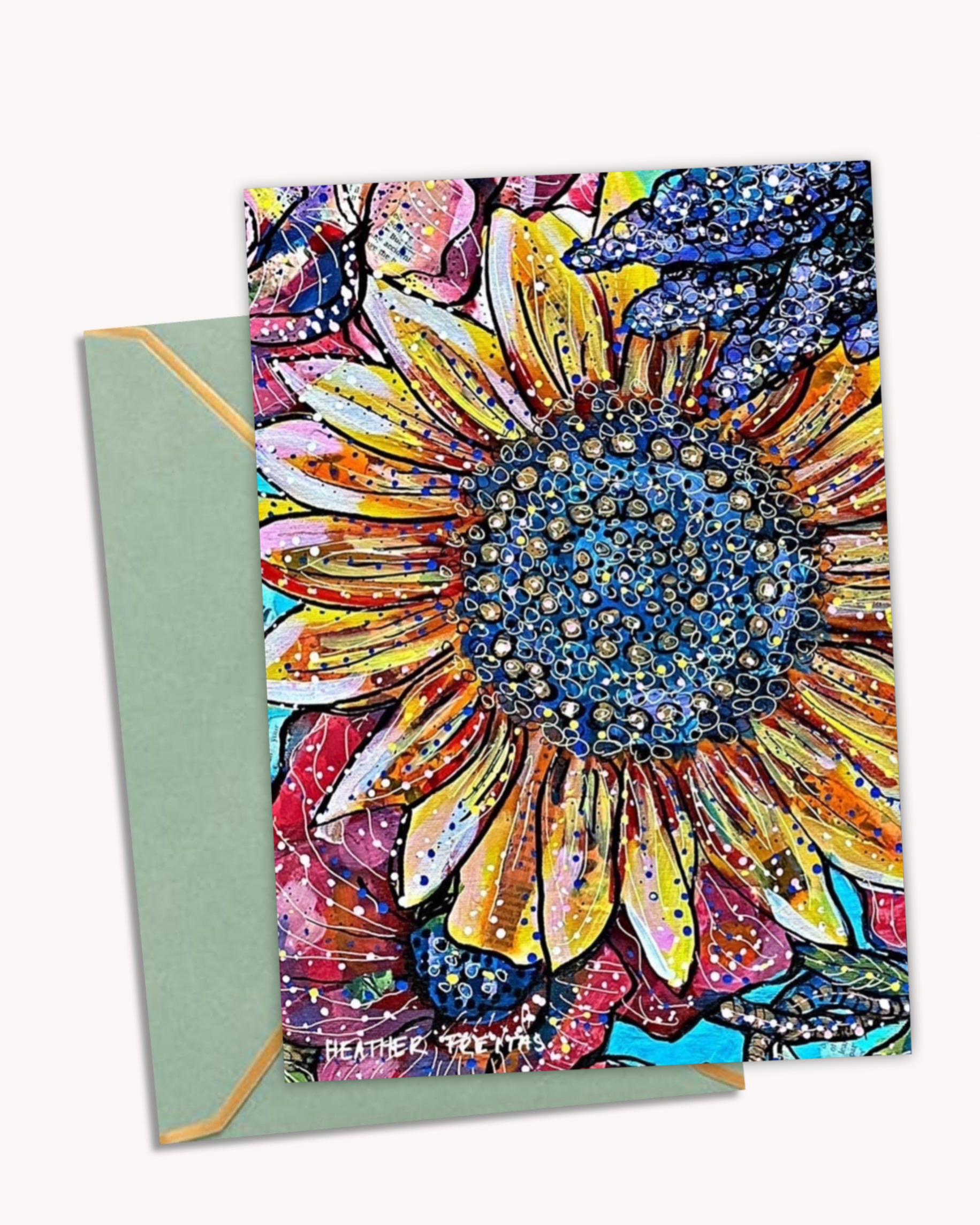Sunflower - Greeting Card / Fine Art Print - Arte House
