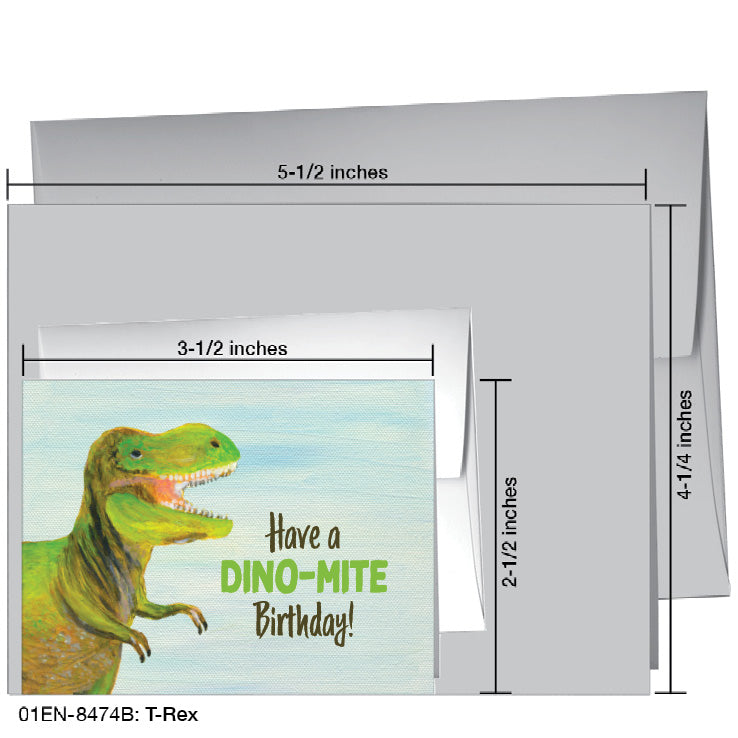 T-Rex, Greeting Card (8474B) - Arte House