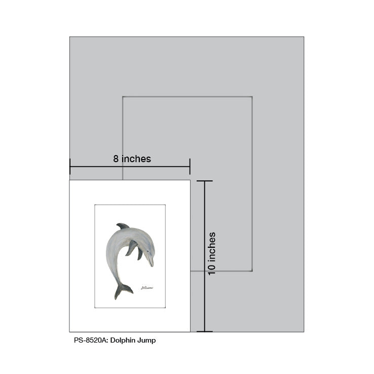 Dolphin Jump, Print (#8520A) - Arte House