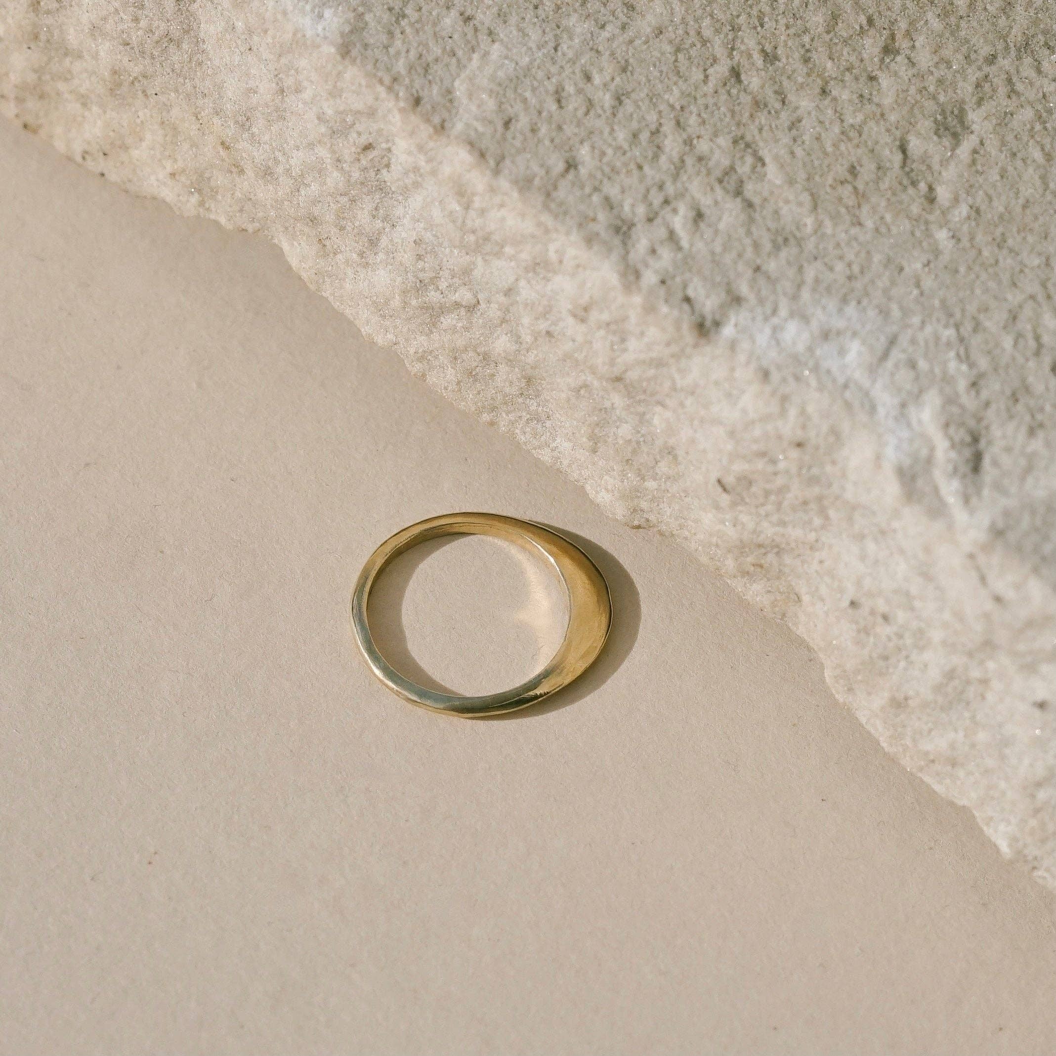 Ojai ring with recycled metals