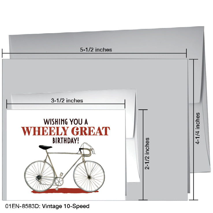 Vintage 10-Speed, Greeting Card (8583D)