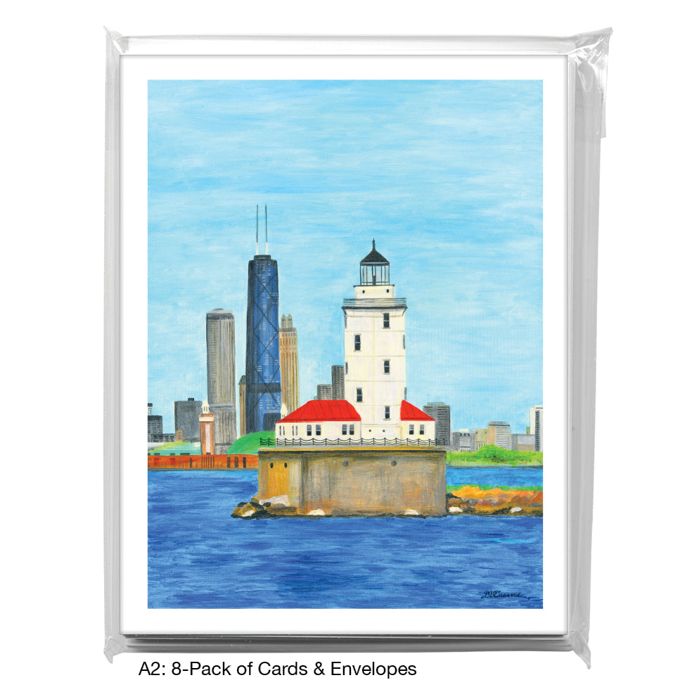 Lighthouse, Chicago, Greeting Card (8640A)