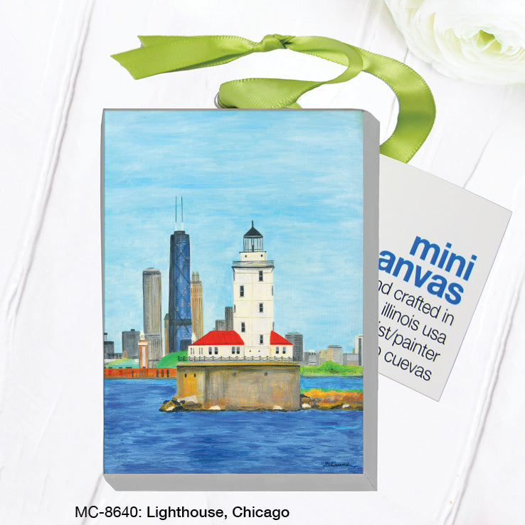 Lighthouse, Chicago, Mini Canvas (MC-8640A) - Arte House