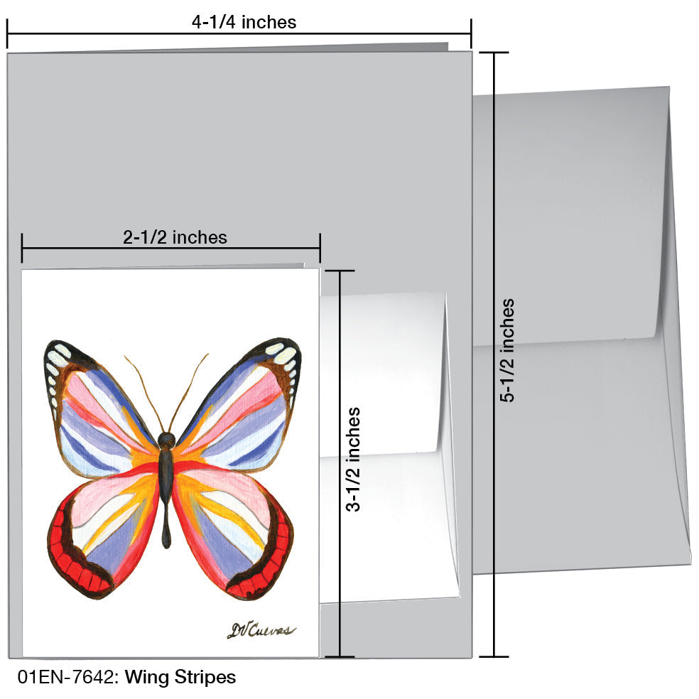 Wing Stripes, Greeting Card (7642A)