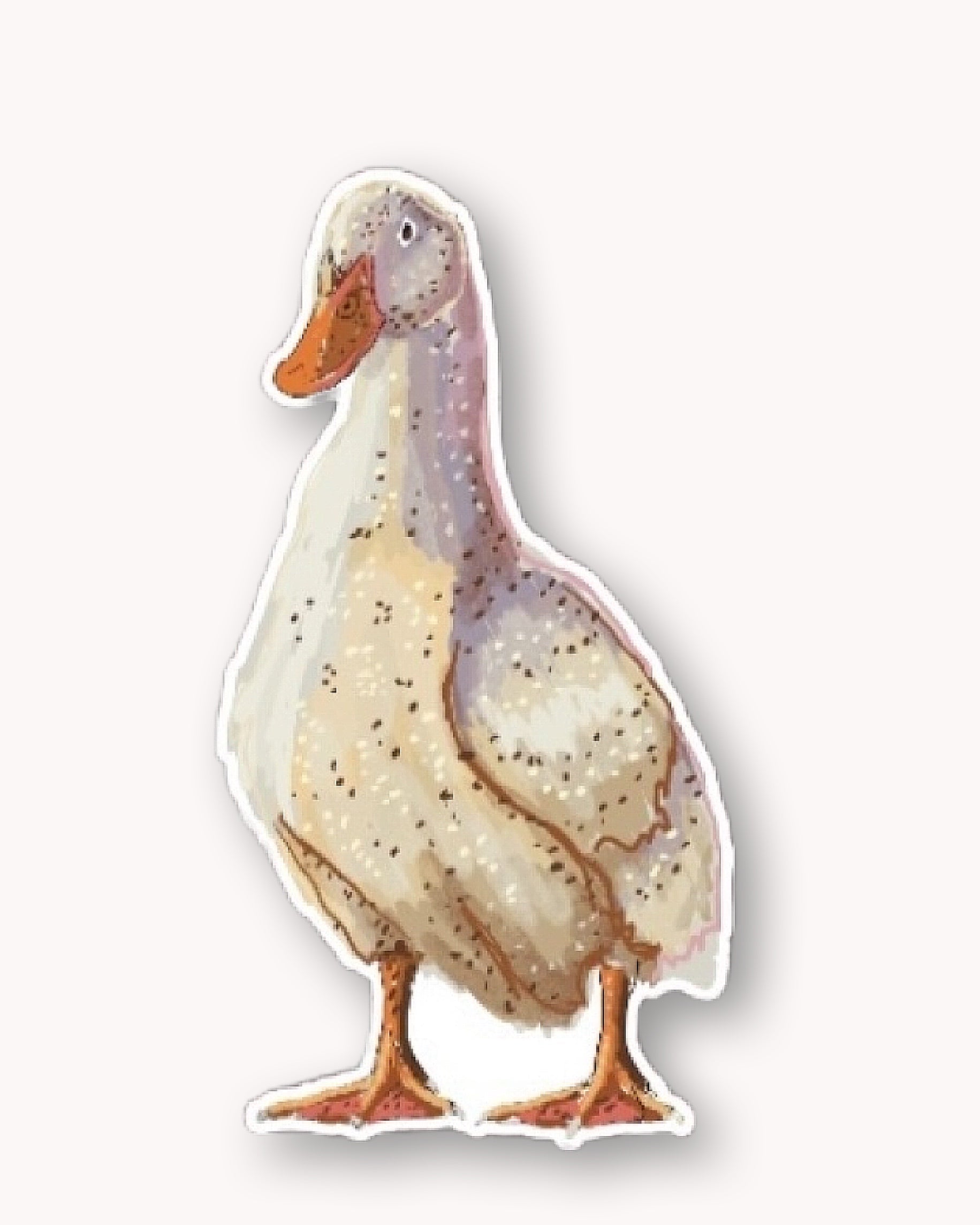 White Duck Sticker