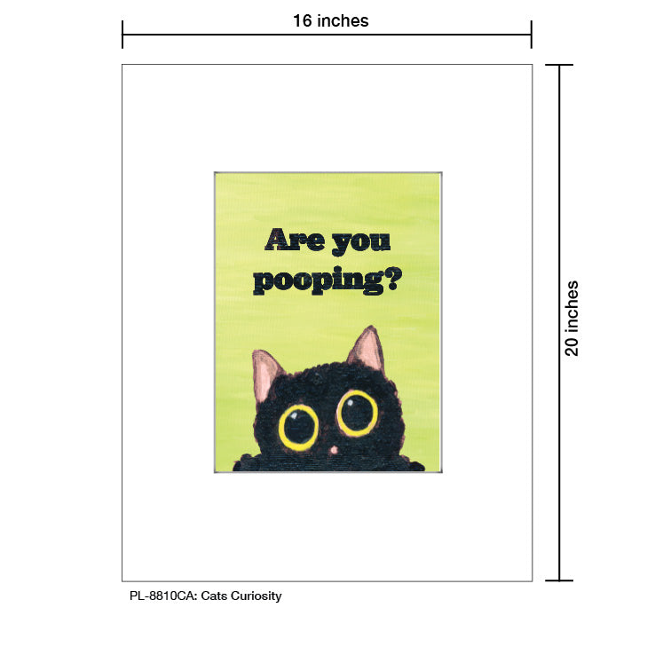 Cats Curiosity, Print (#8810CA) - Arte House