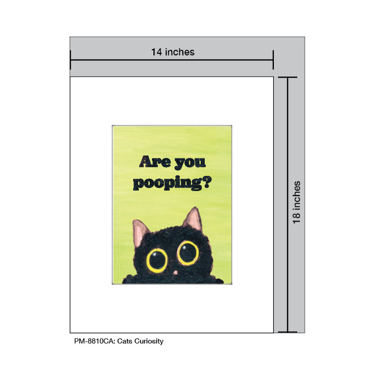 Cats Curiosity, Print (#8810CA) - Arte House