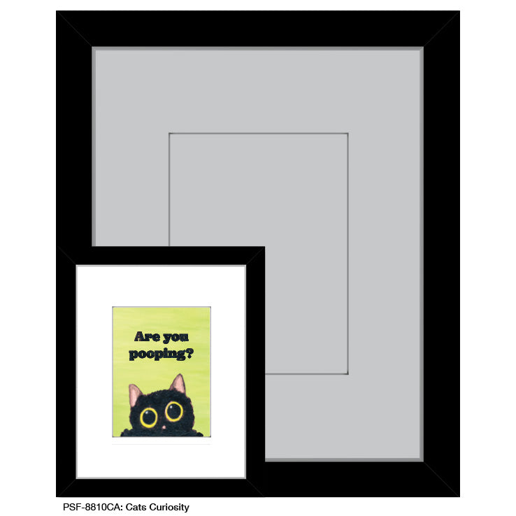 Cats Curiosity, Print (#8810CA) - Arte House