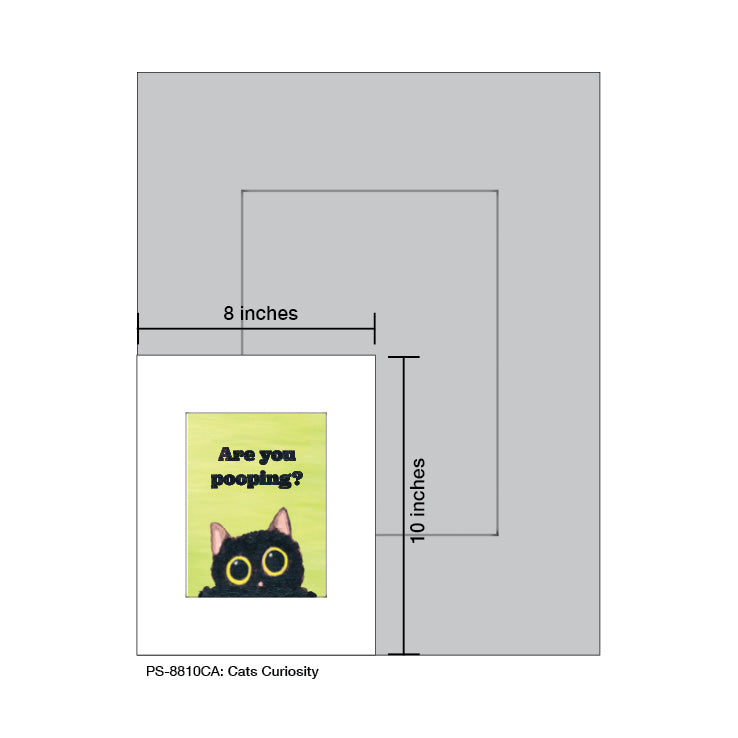Cats Curiosity, Print (#8810CA) - Arte House