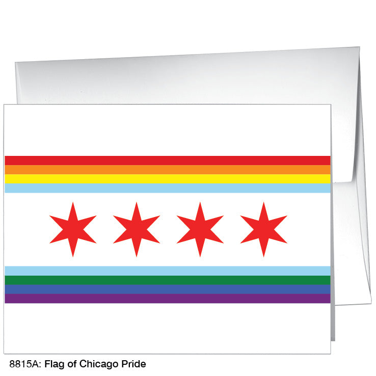 Flag of Chicago Pride, Greeting Card (8815A) - Arte House