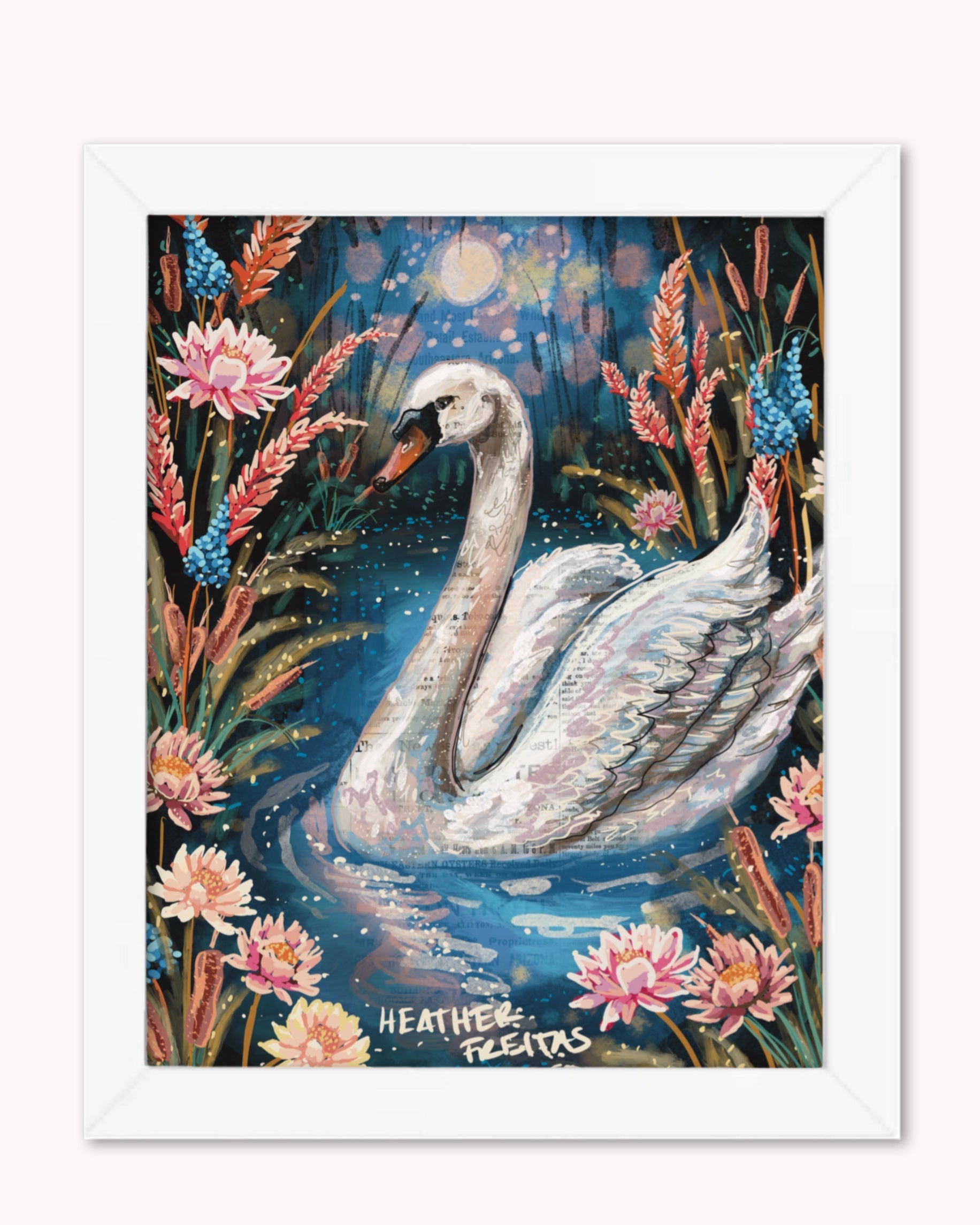 Serenity Swan Print - Arte House