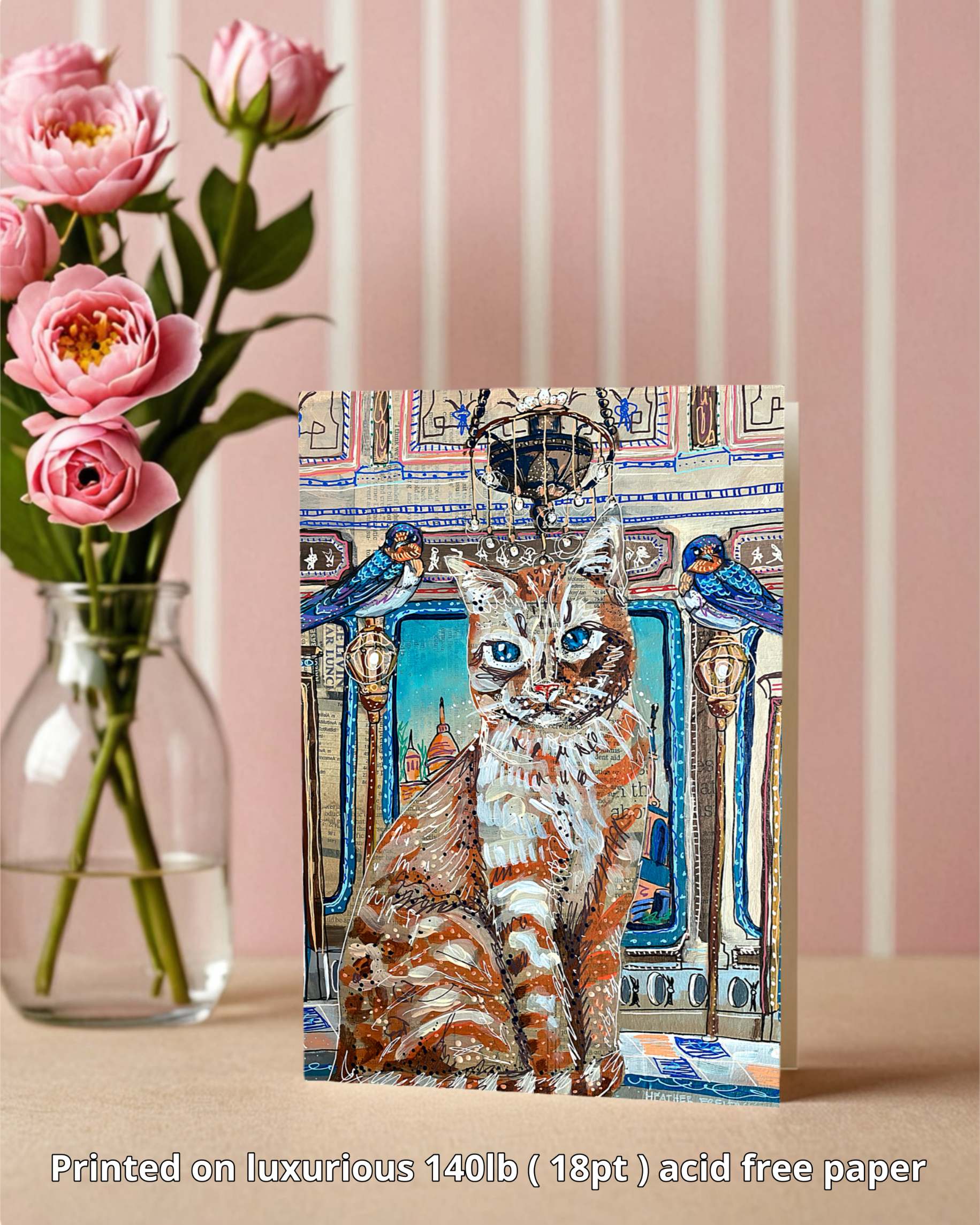 Royal Castle Cat - Greeting Card / Fine Art Print - Arte House
