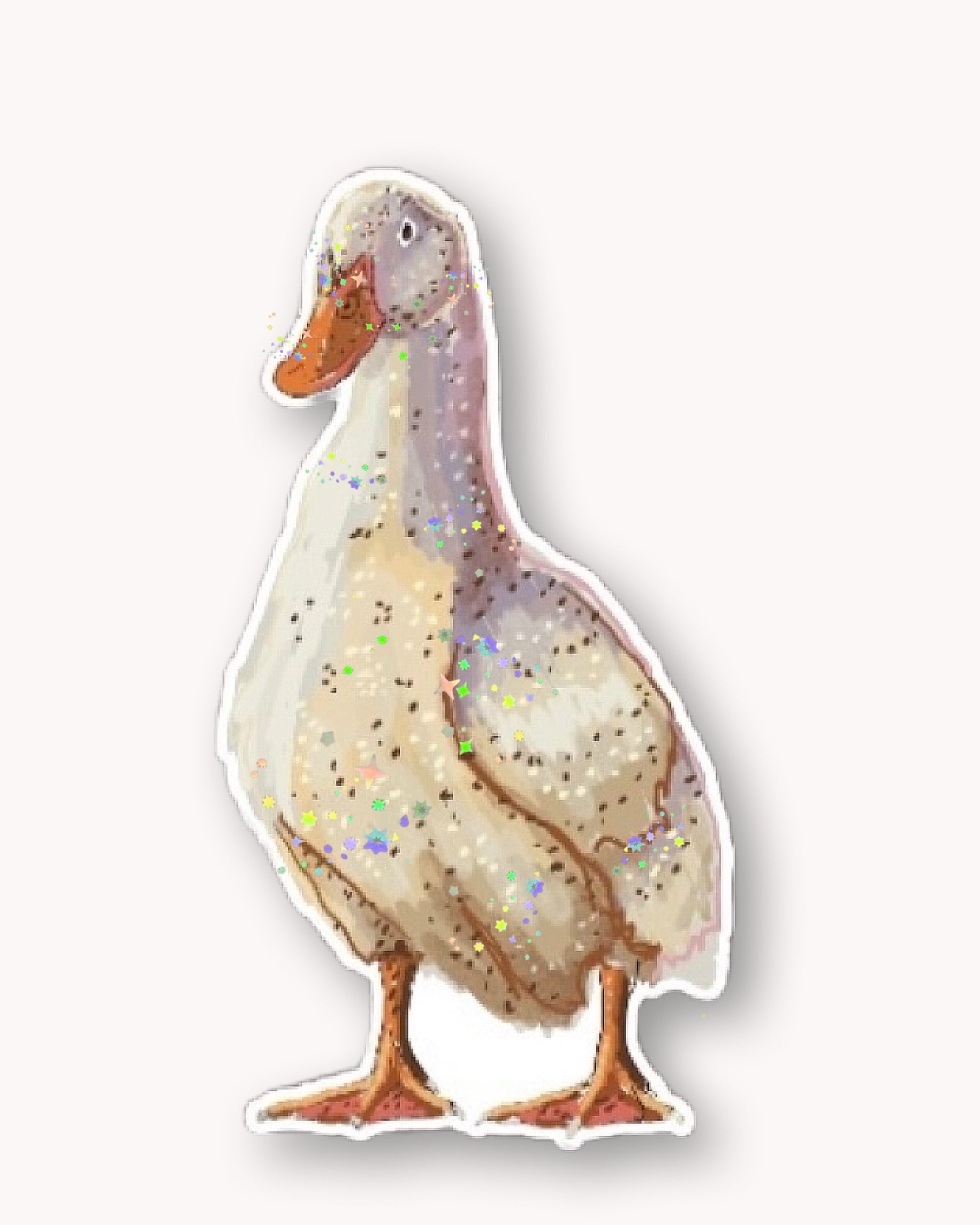 White Duck Sticker