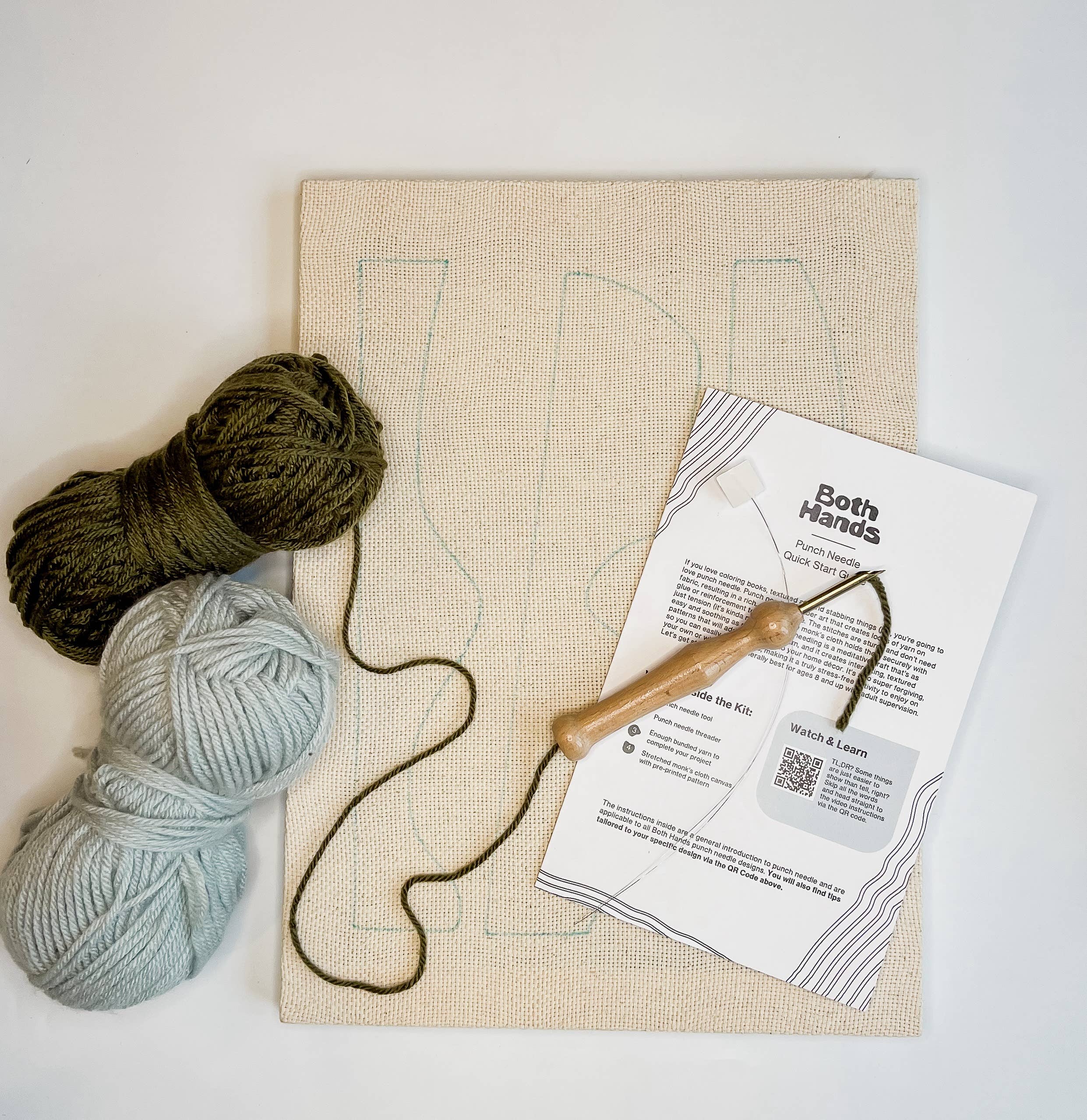 "Pillars" - Beginner Punch Needle Kit - Wall Art