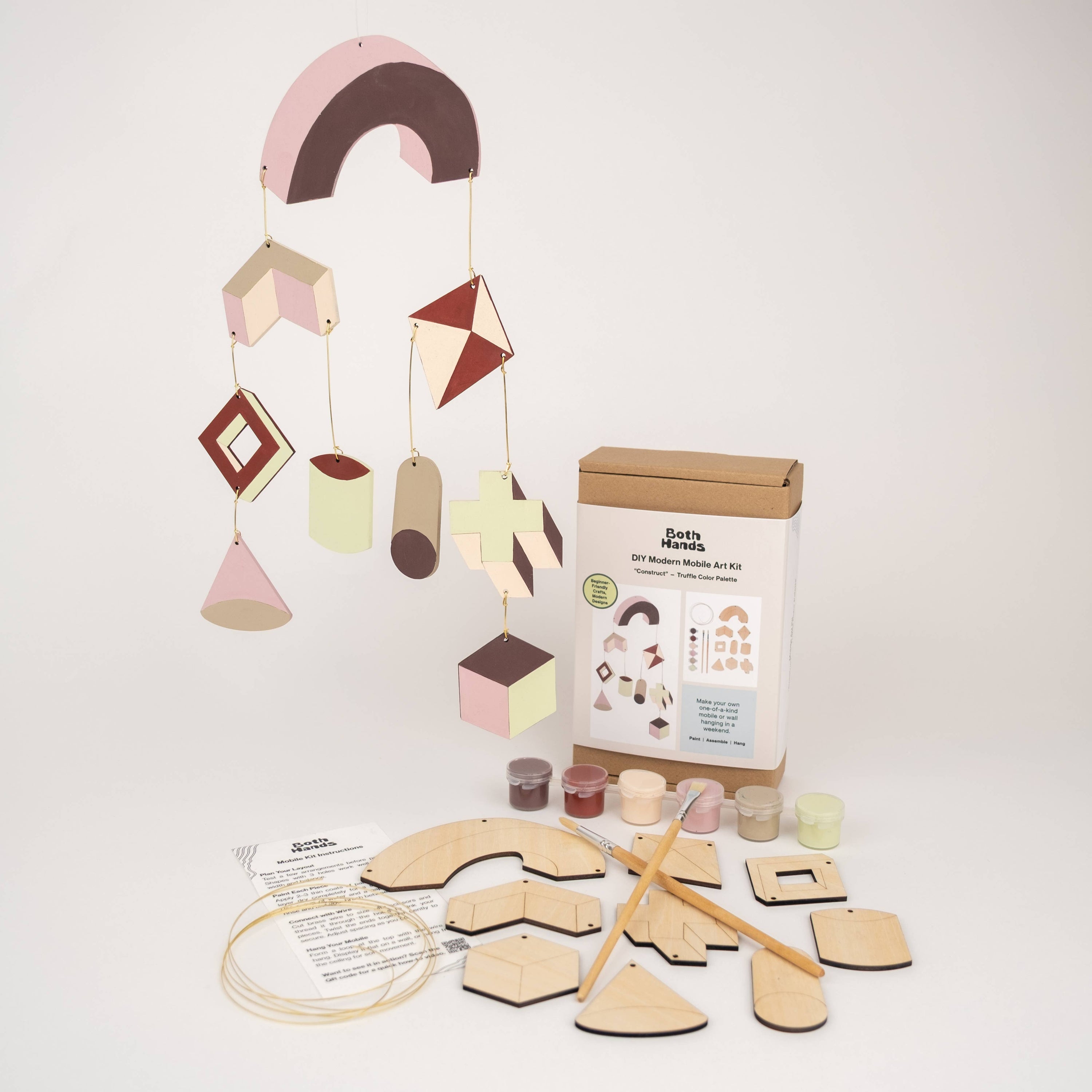 "Construct" Mobile Kit – DIY Geometric Wall Hanging Kit