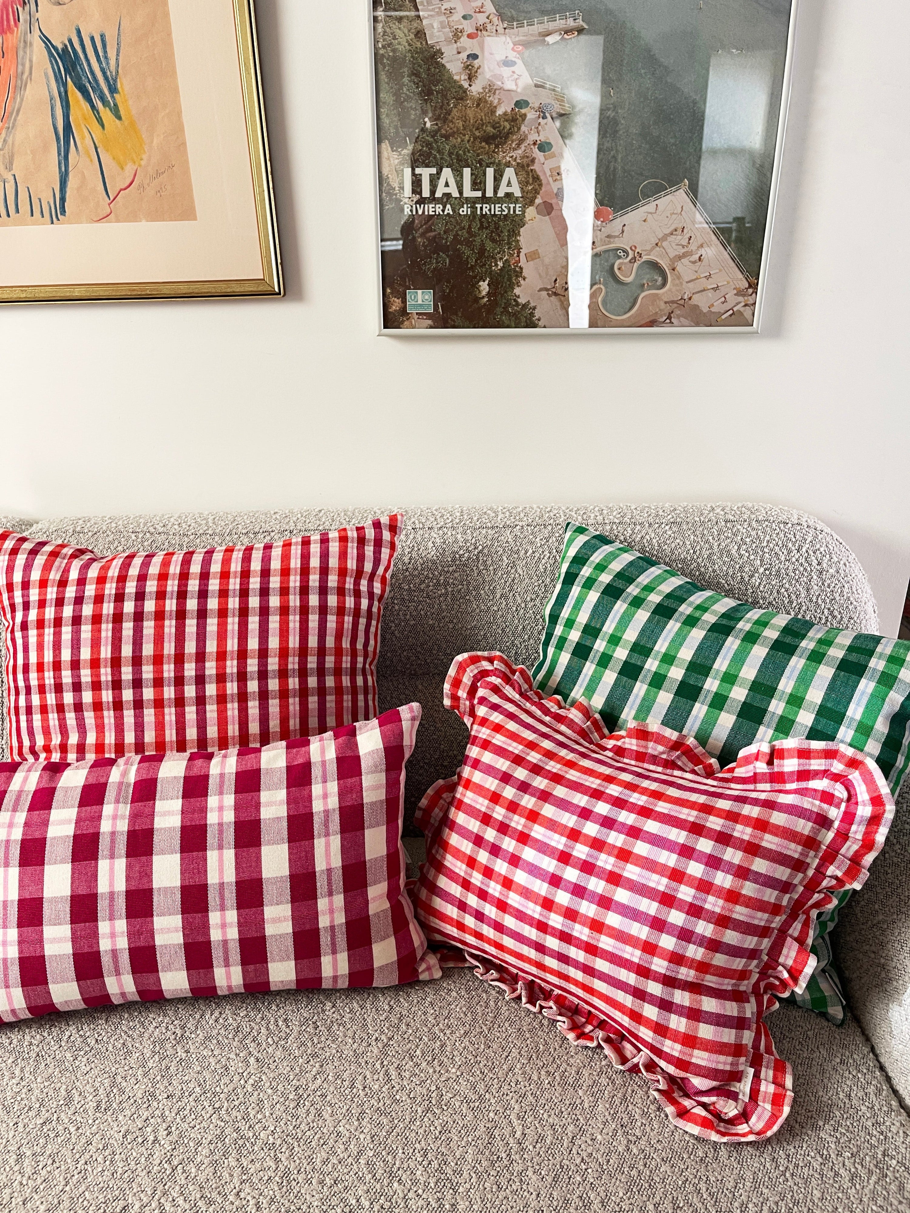 Archive NY Noel Plaid Square Pillow