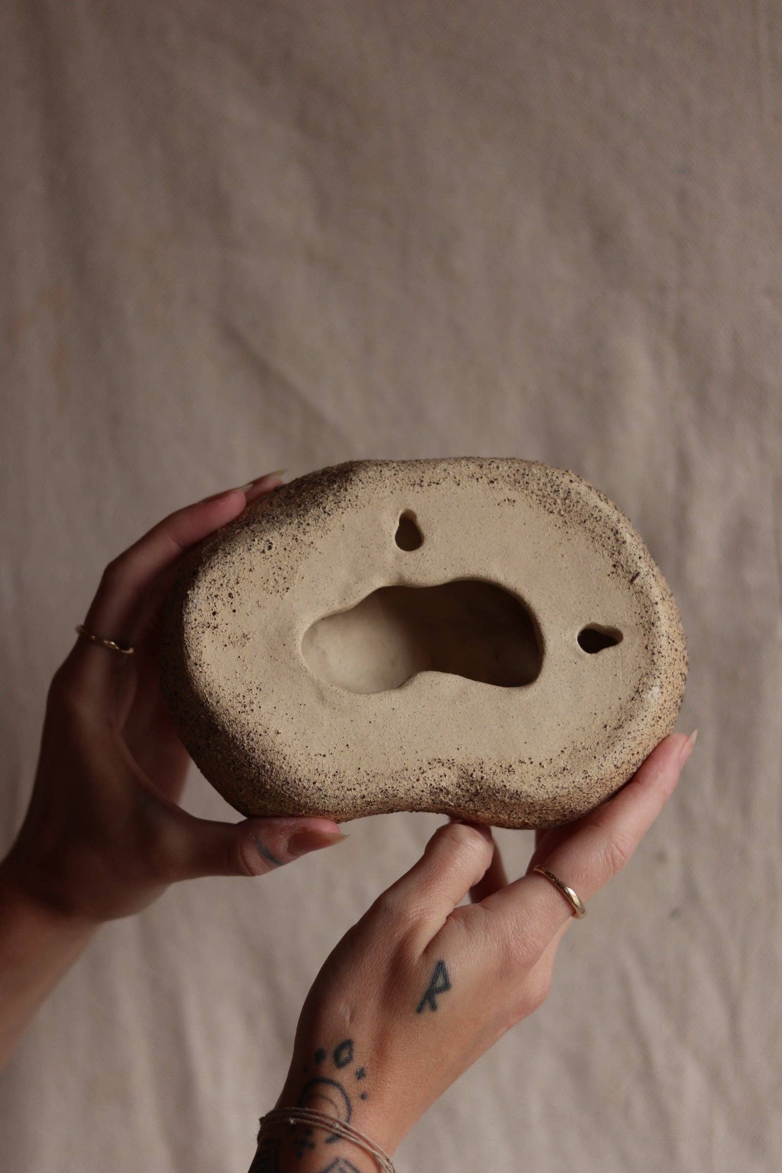 6" Gathered Earth Sculptural Wall Object