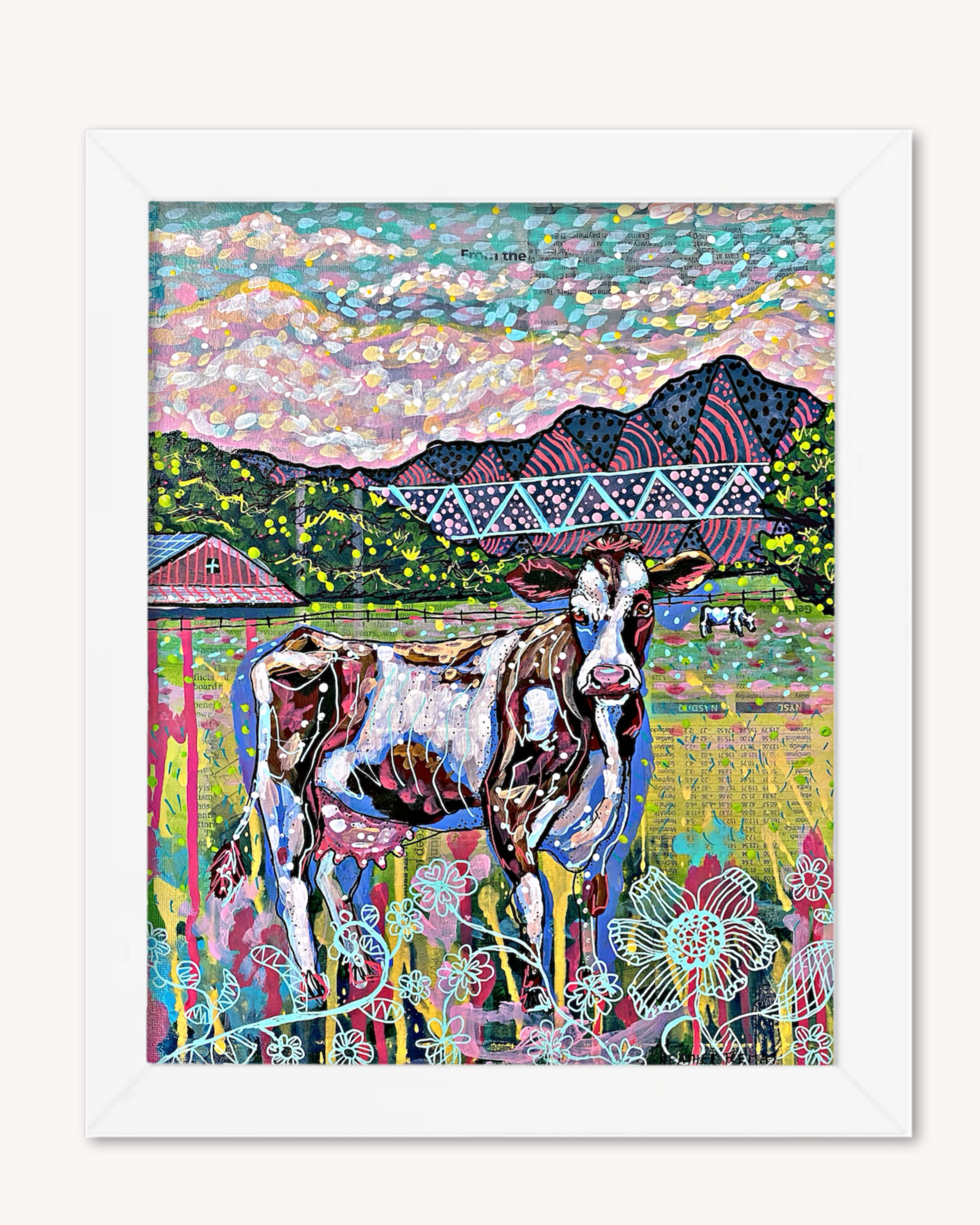 Cows On The Farm Print - Arte House