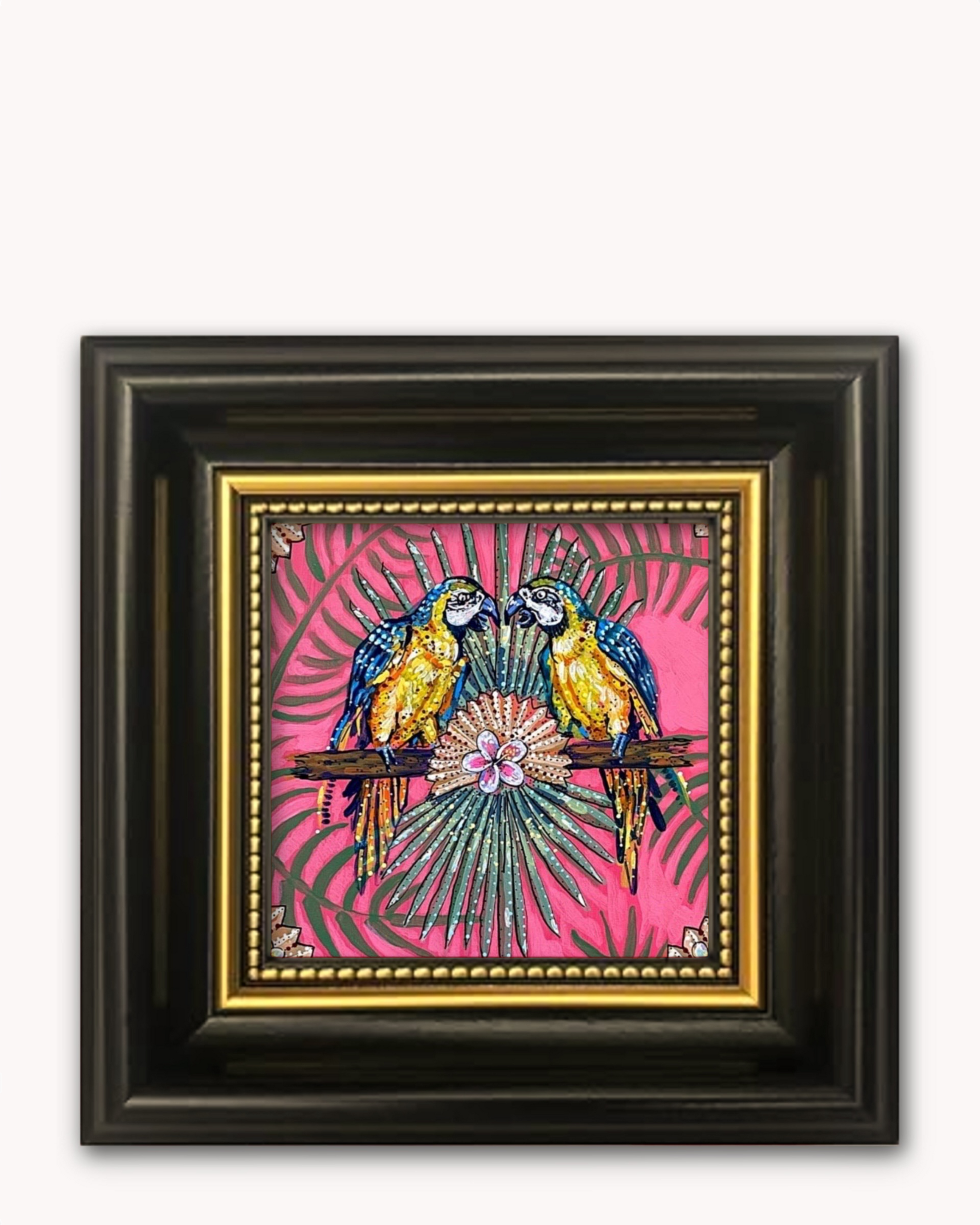 Parrot Paradise Framed Magnet ( Medium ) - Arte House