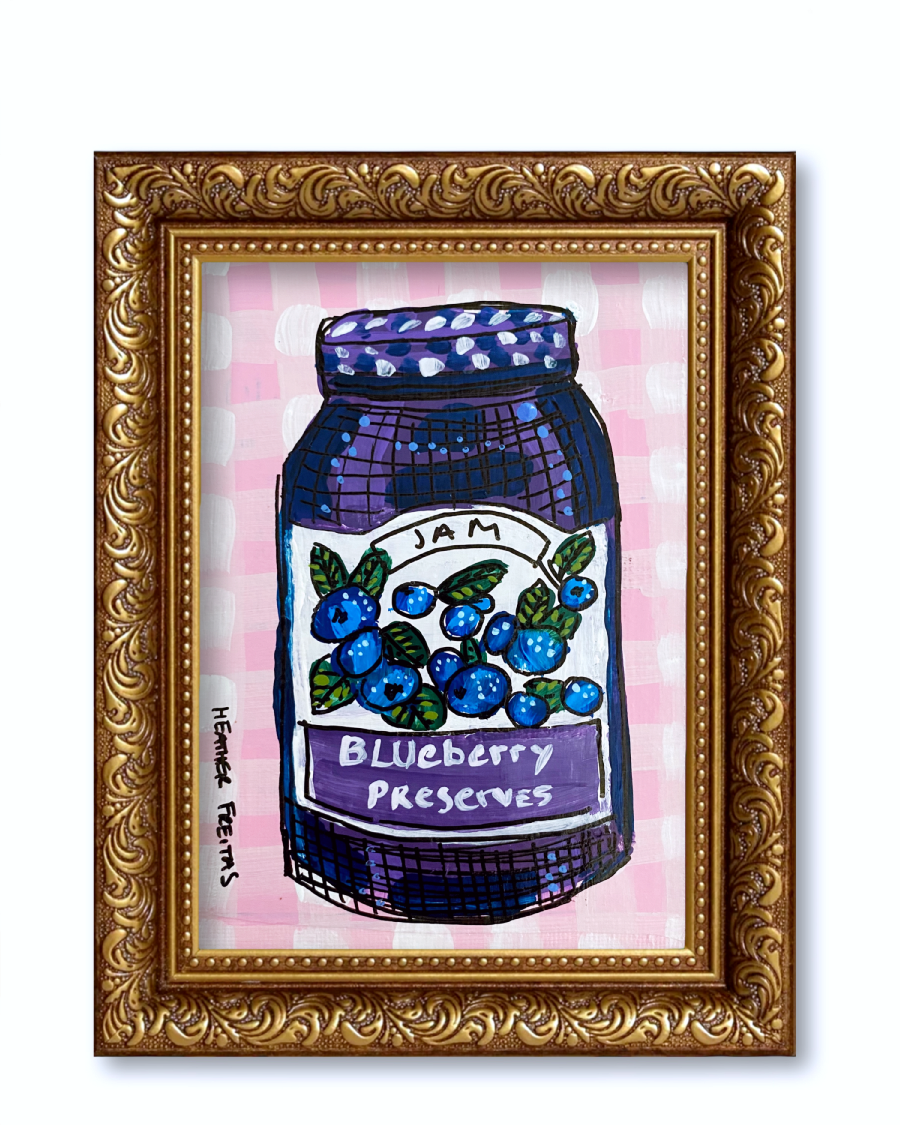 Blueberry Jam Fine Art Magnet ( Large ) - Arte House