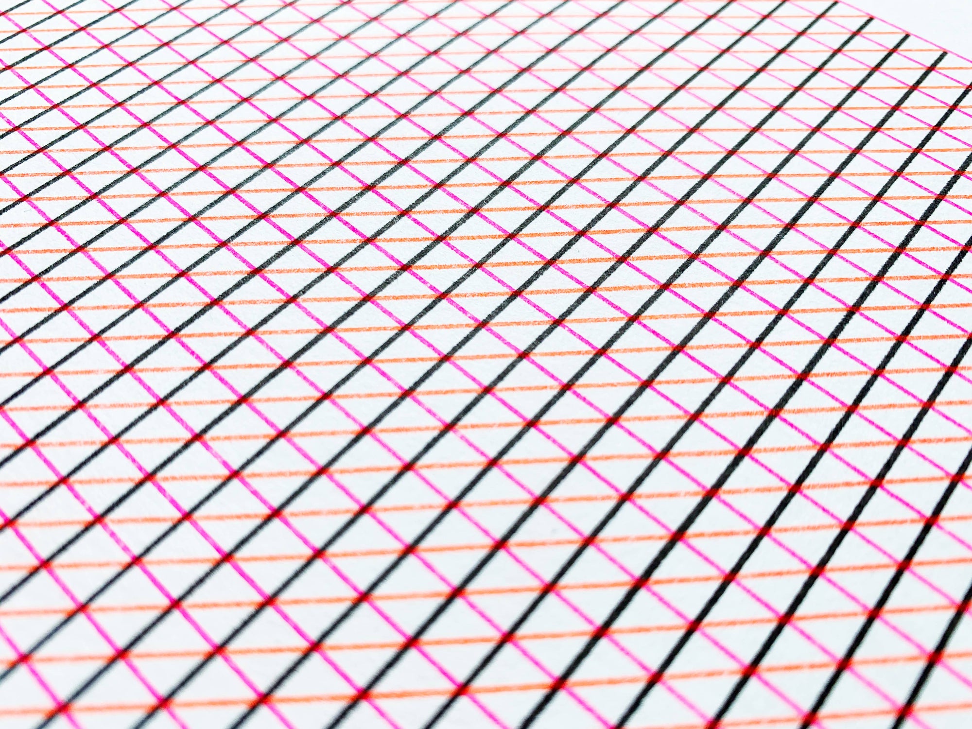 XYZ Moire - Square Risograph Print