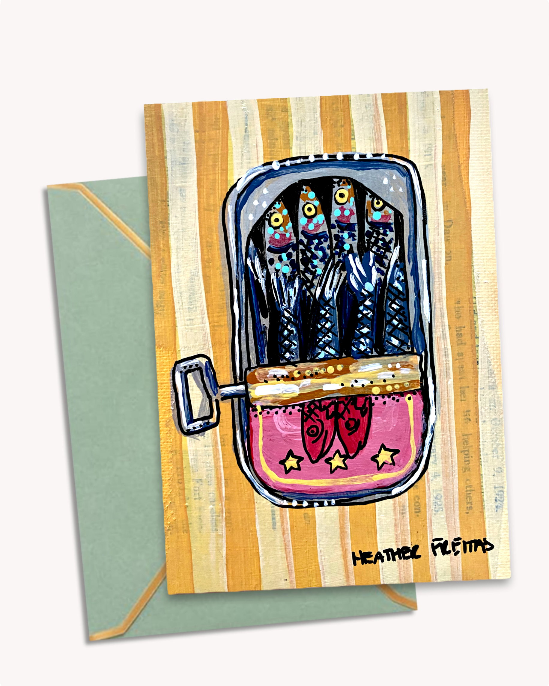 Sardines - Greeting Card / Fine Art Print - Arte House
