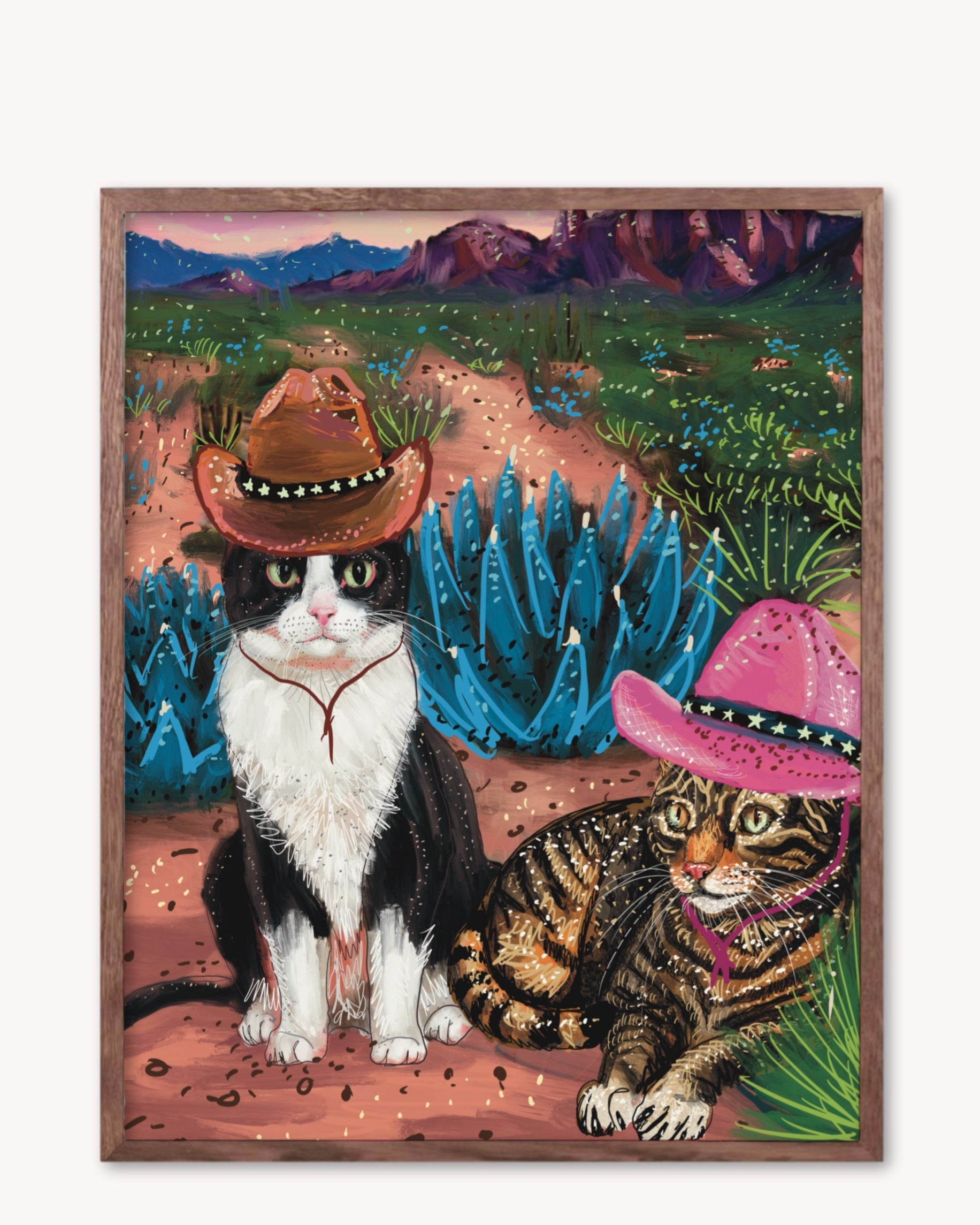 Cowboy Cats Print - Arte House