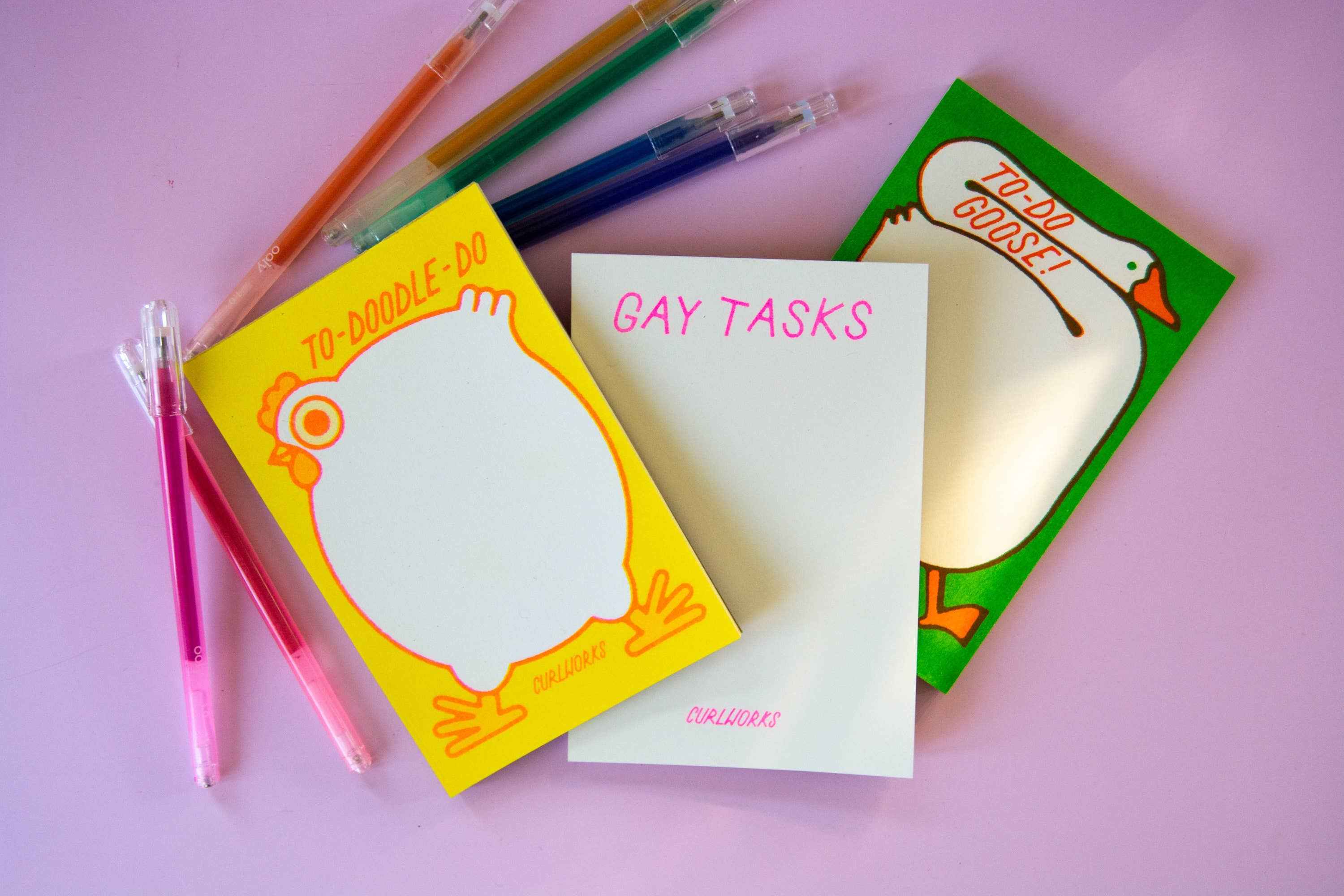 Gay Tasks Risograph Memo Pad