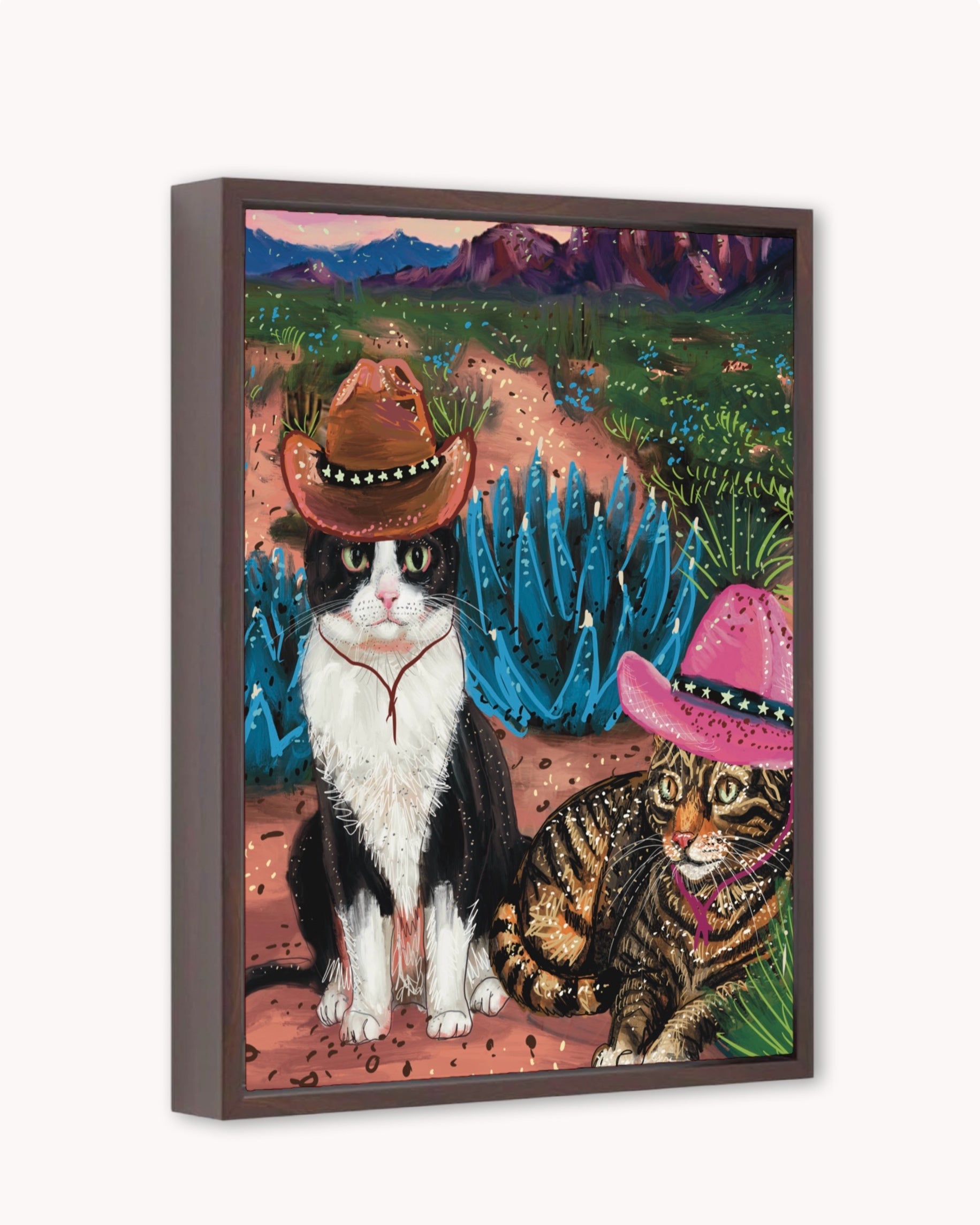 Cowboy Cats Print - Arte House