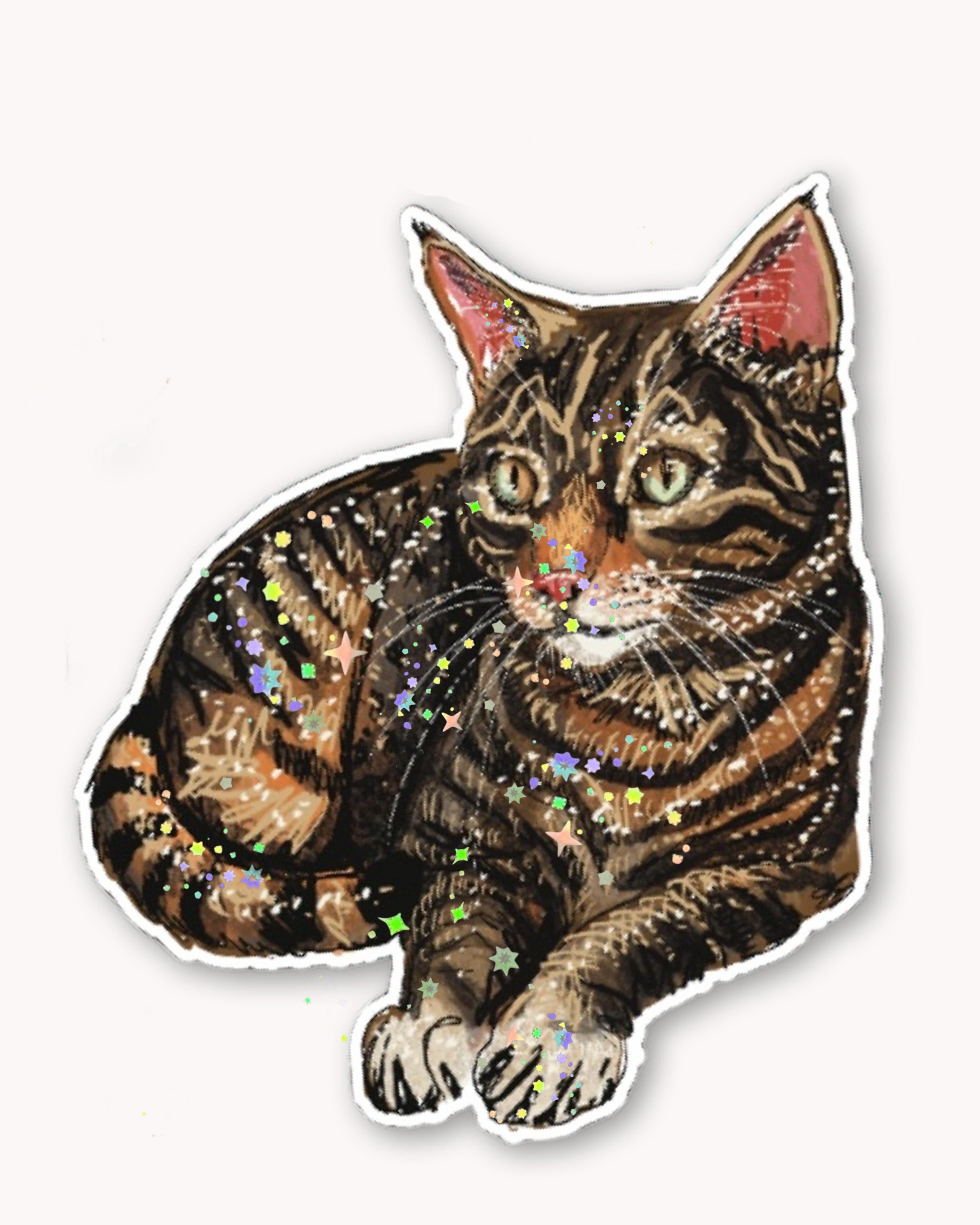 Brown Tabby Sticker - Arte House