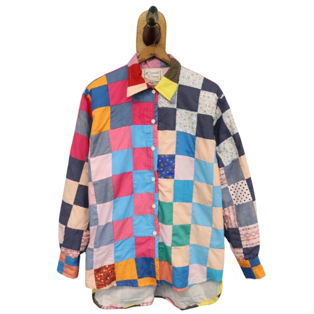 George Quilted Long Sleeve Button Down Sz XS GLS6 - Arte House