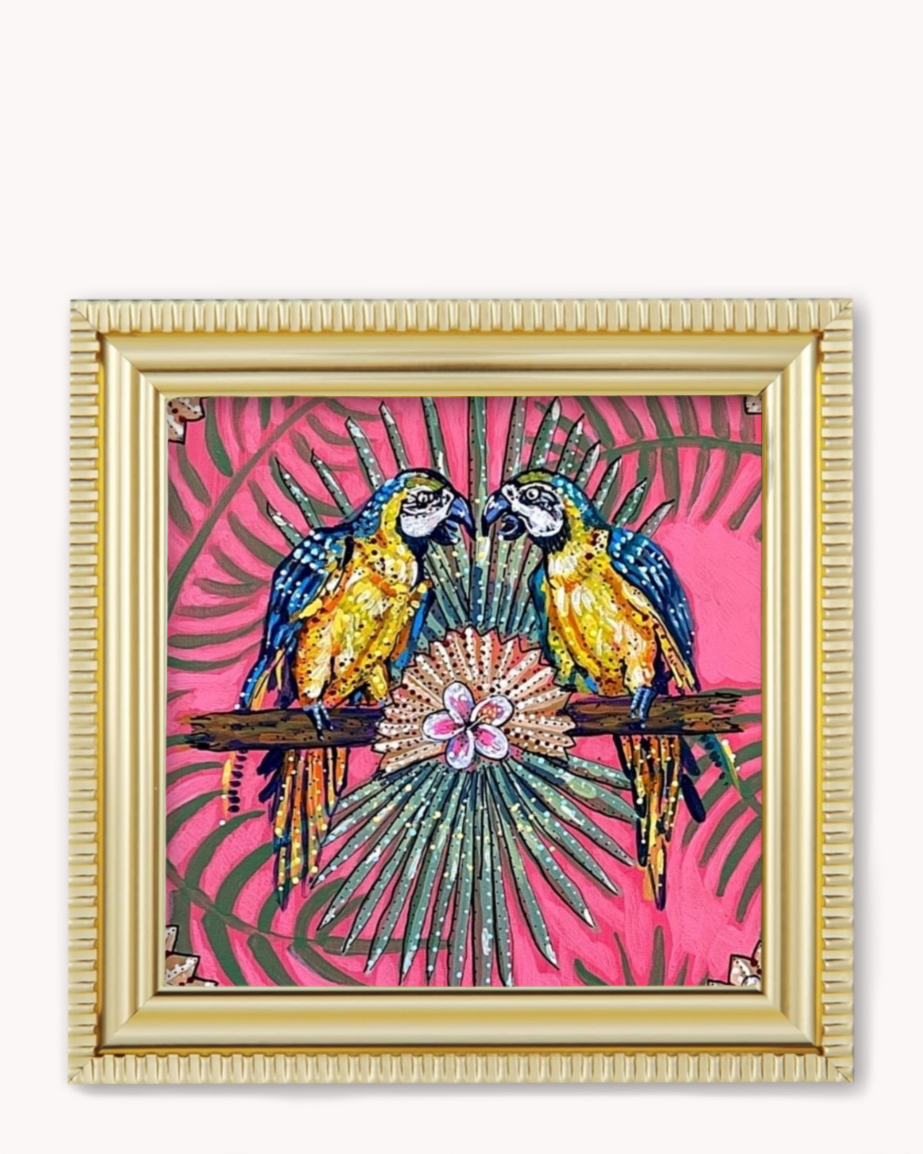 Parrot Paradise Framed Magnet ( Medium ) - Arte House