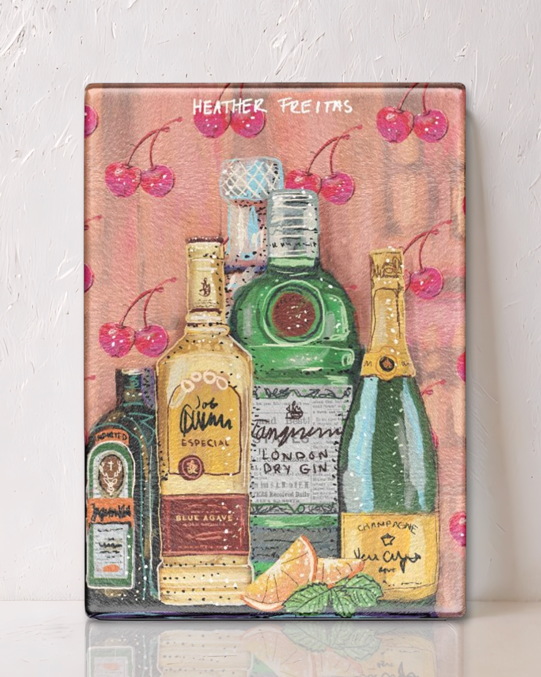 Cocktails Glass Cutting Board Trivet - Arte House