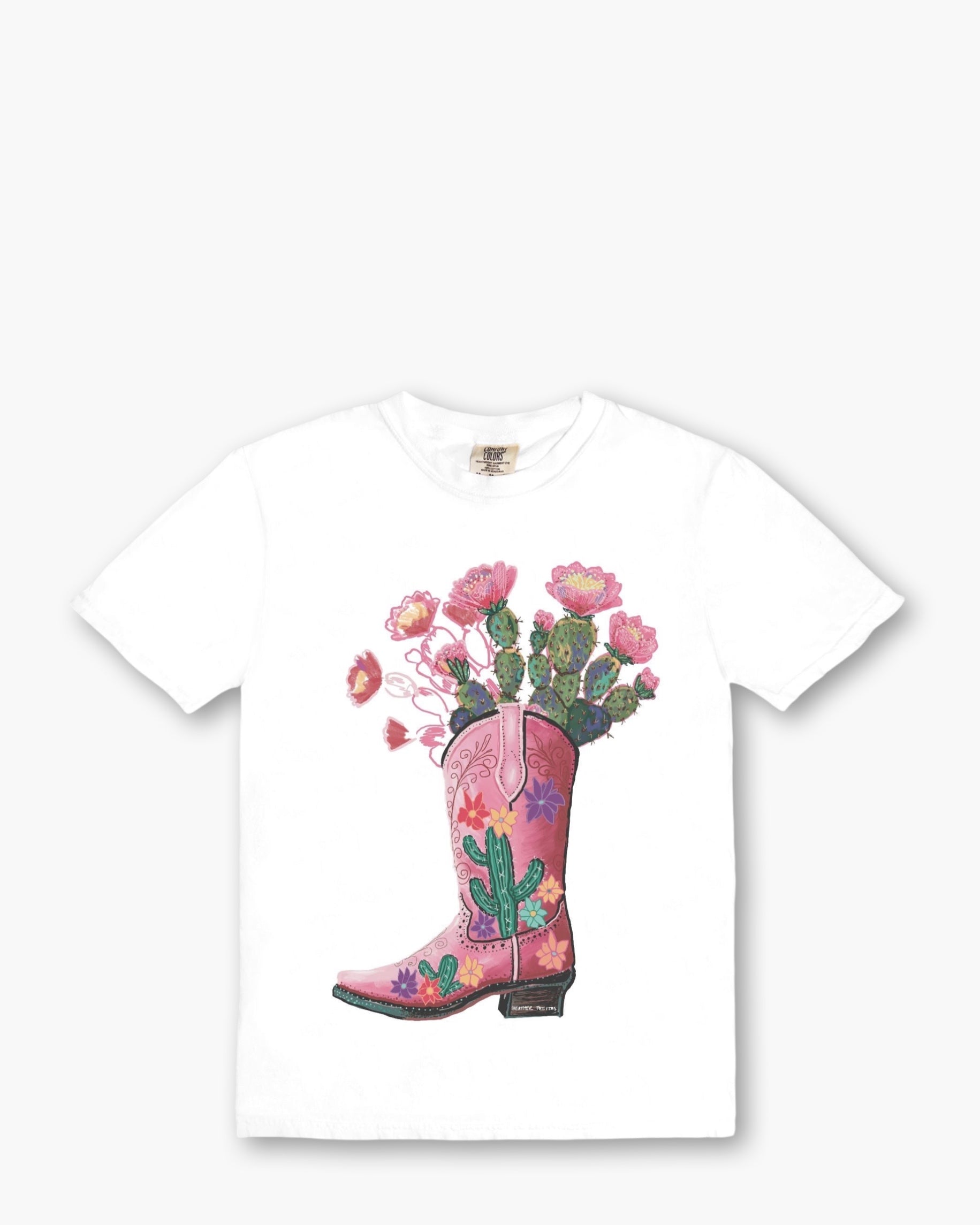 Cowgirl Cactus Boot Tee - Arte House