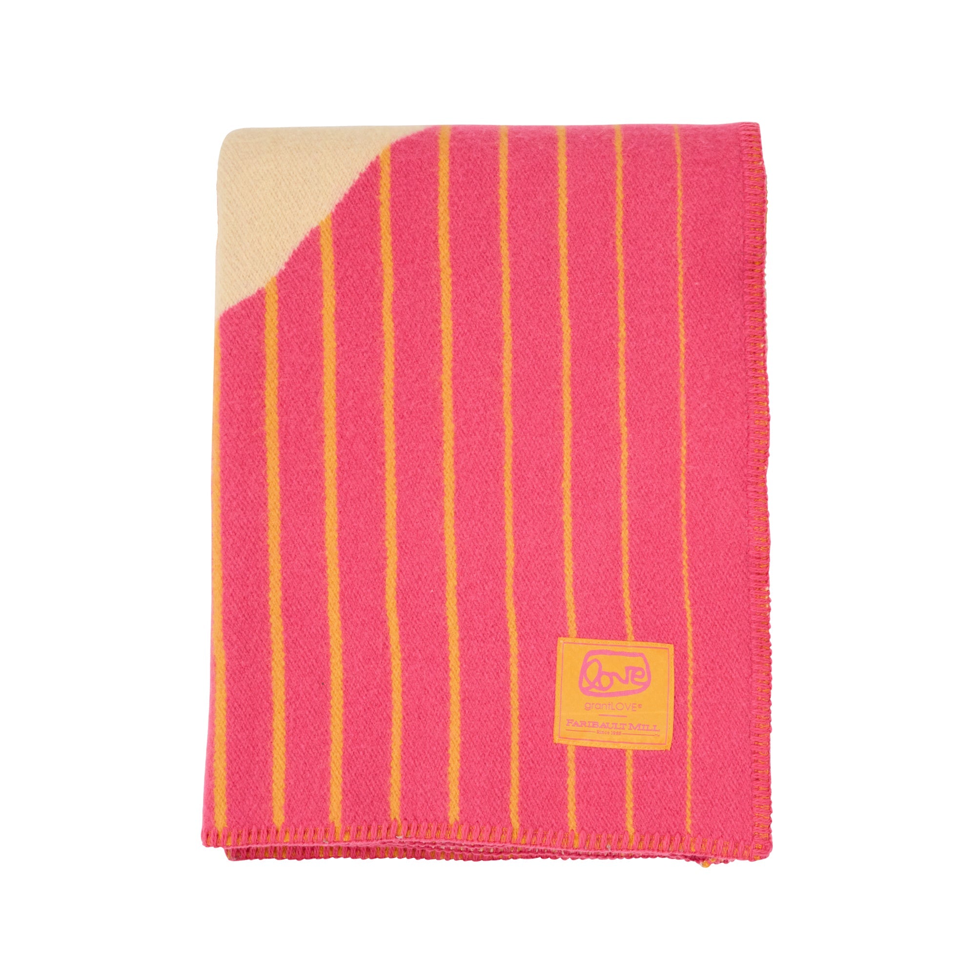 grantLOVE x Faribault Mill LOVE Throw Blanket - Sunset