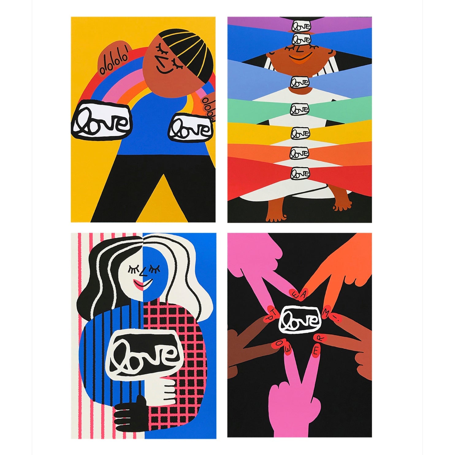 grantLOVE x Cachetejack prints (all four) - Arte House