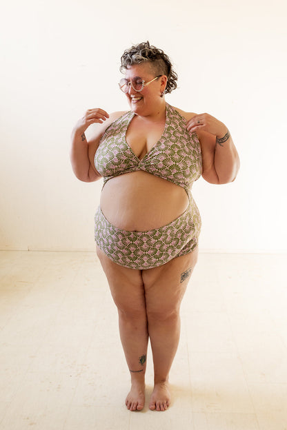 Selka Swimsuit in Batik Fan