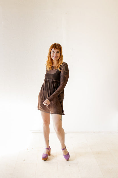 Megumi Mini Dress in Earth Deco