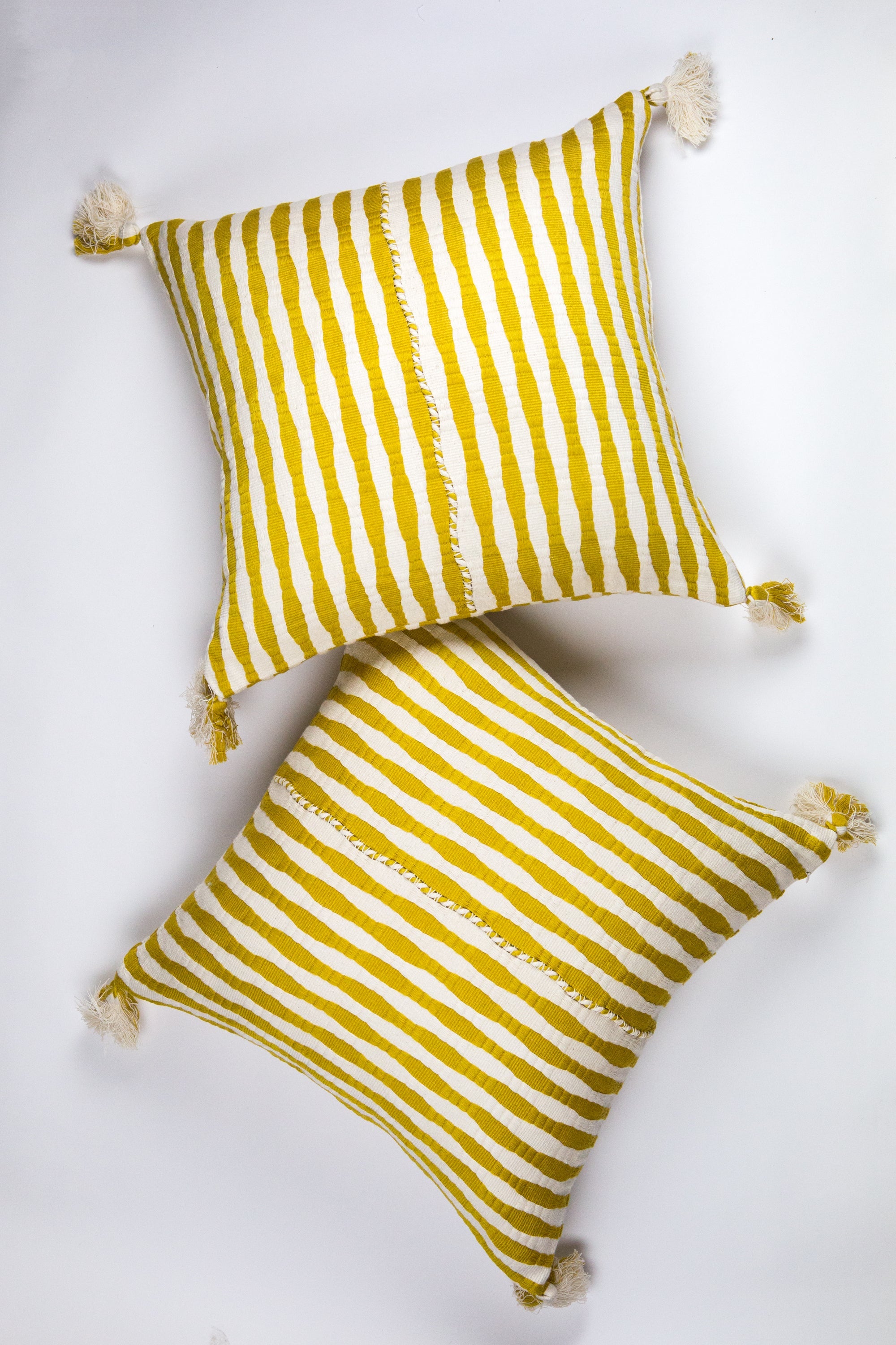 Antigua Pillow - Ochre Striped