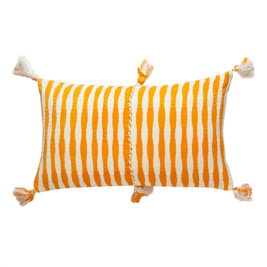 Antigua Pillow - Orange Striped