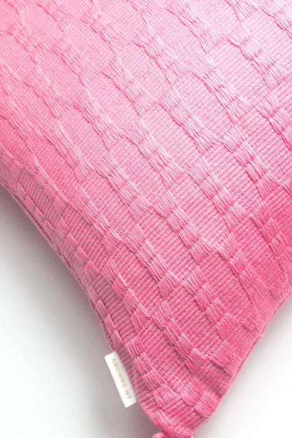 Antigua Pillow - Bubblegum Pink Solid