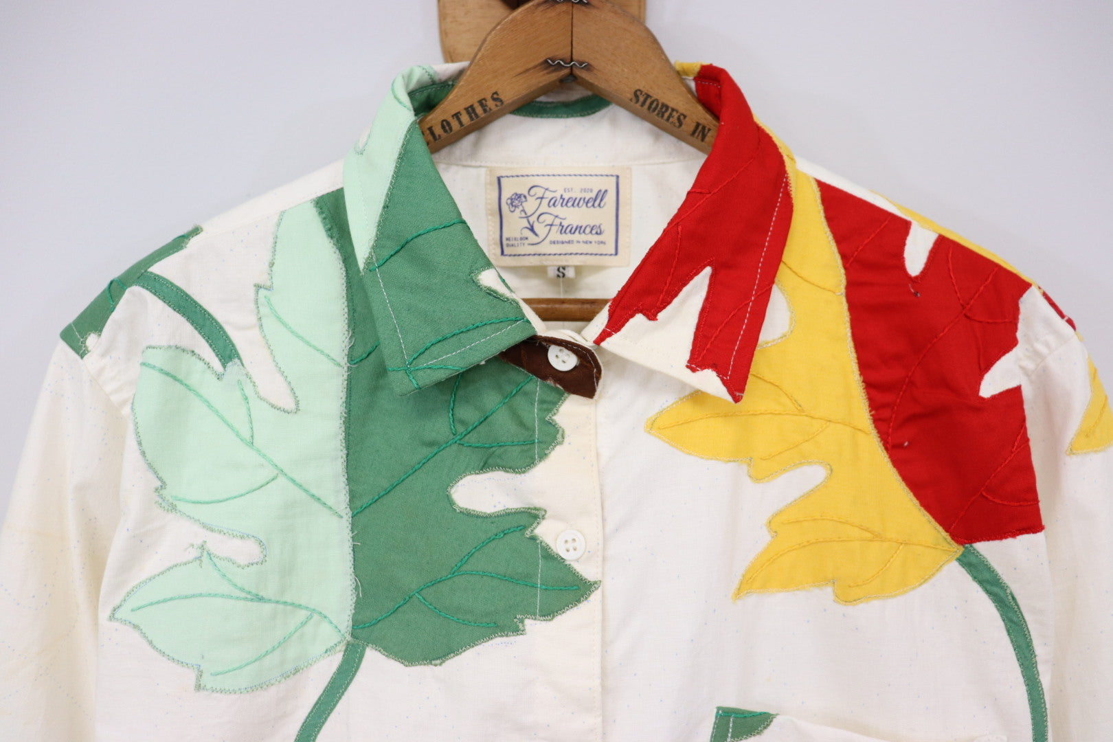 Jessie Quilt Long Sleeve Button Down Sz S JLS8 - Arte House