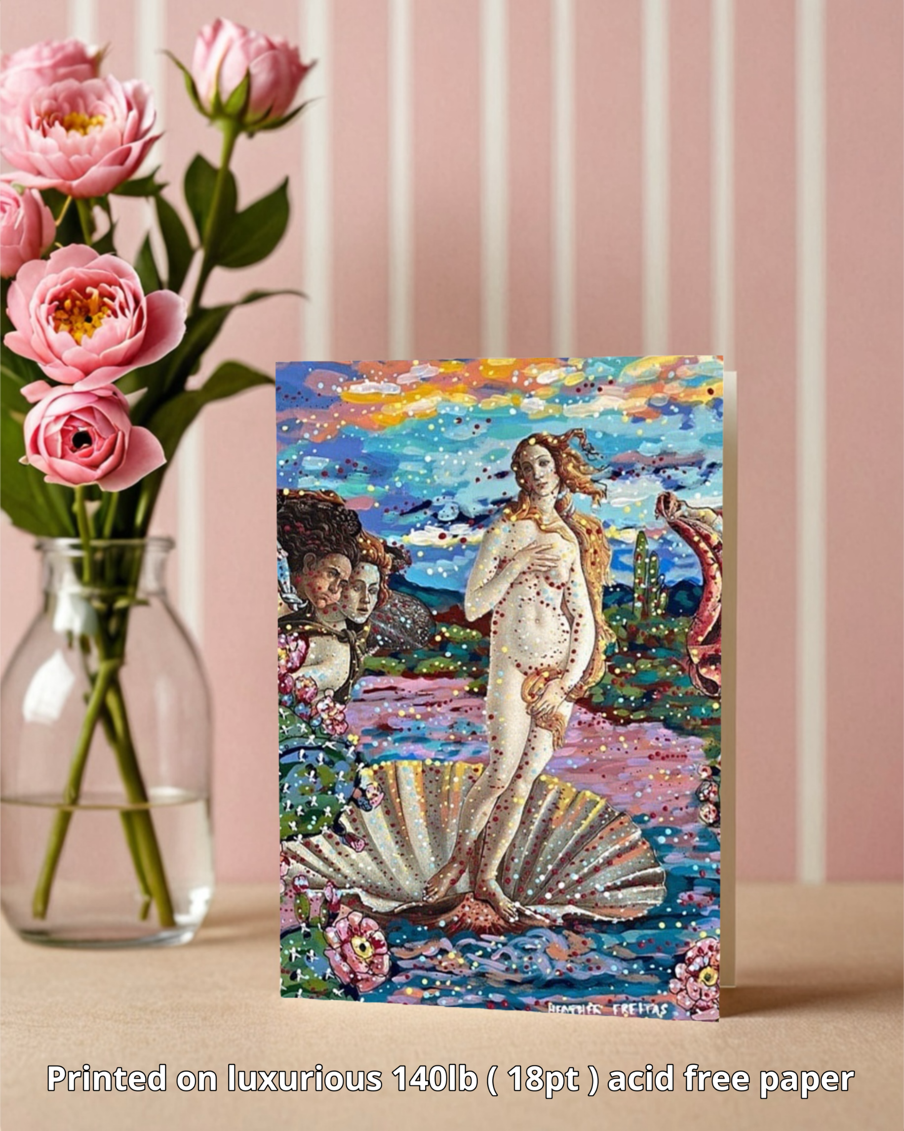 Desert Birth Of Venus - Greeting Card / Fine Art Print - Arte House
