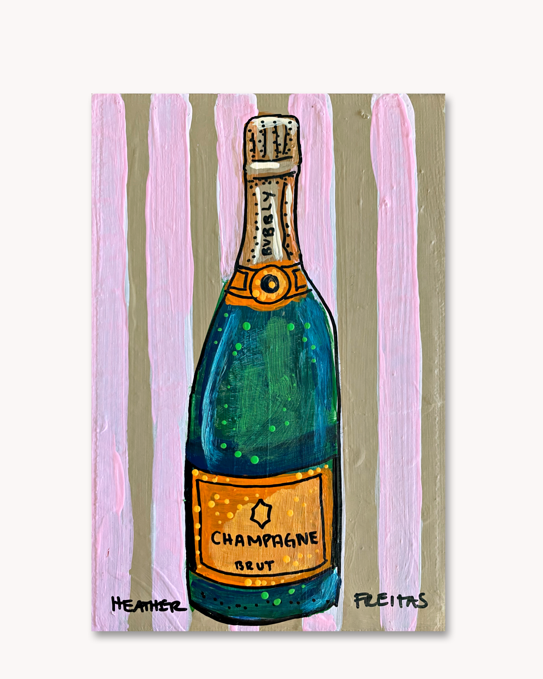 Champagne ( Original Painting ) - Arte House