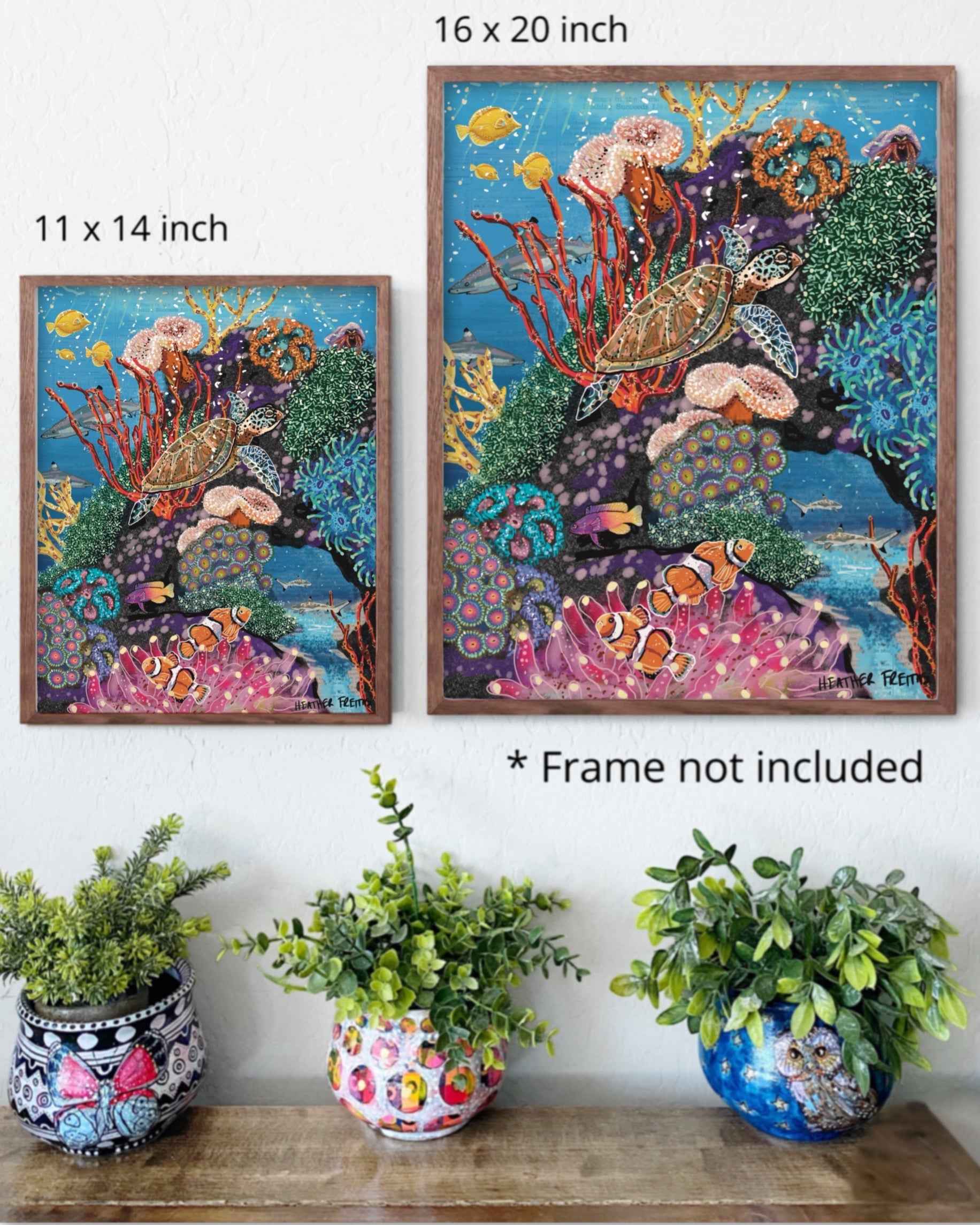 Candy Coral Reef Print